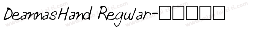 DeannasHand Regular字体转换
